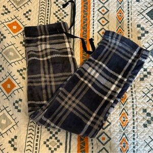 Super comfy women’s PJ pants. Size medium with a blue and white plaid pattern.
